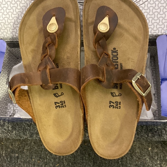 Birkenstock Gizeh Braided Cognac size 37 leather - Picture 4 of 4